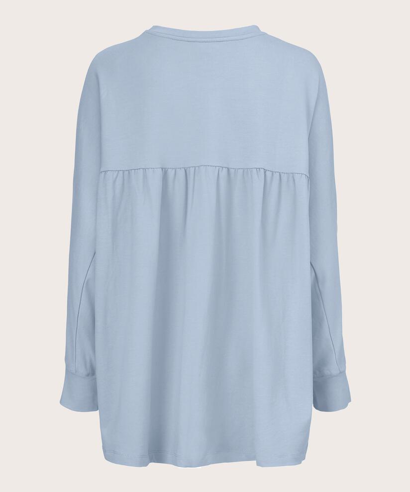 Dema Jersey Top, Blue Fog