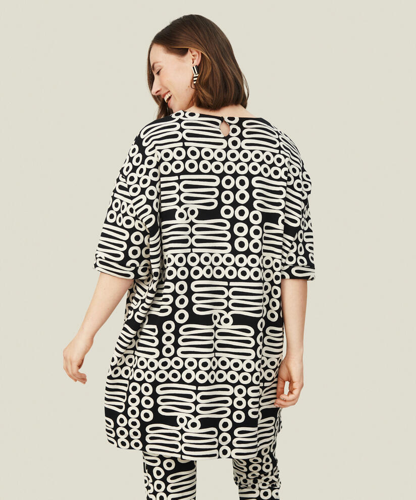 GASLA JERSEY TUNIC, Black