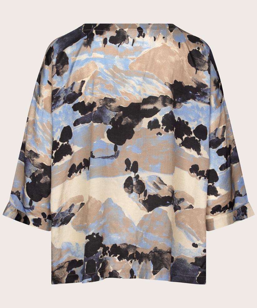 Becca Blouse, Steel Grey