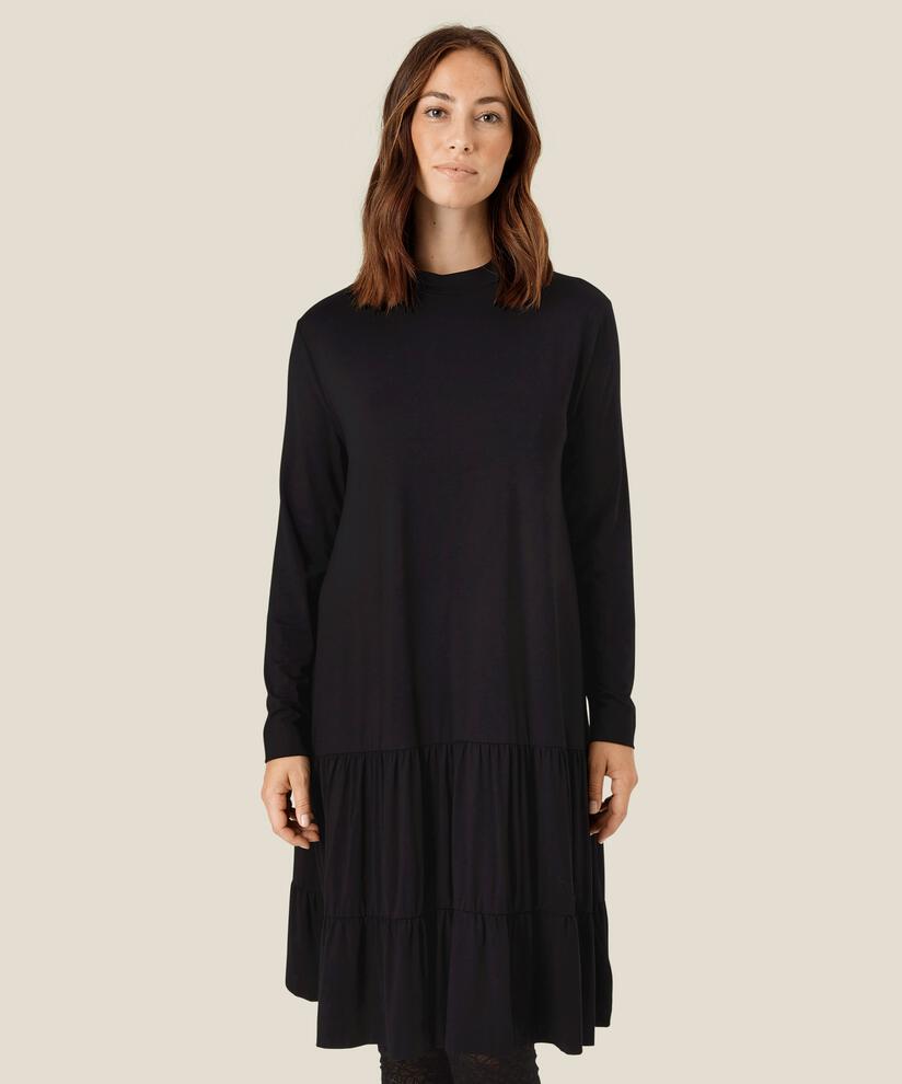NORIS JERSEY DRESS, Black