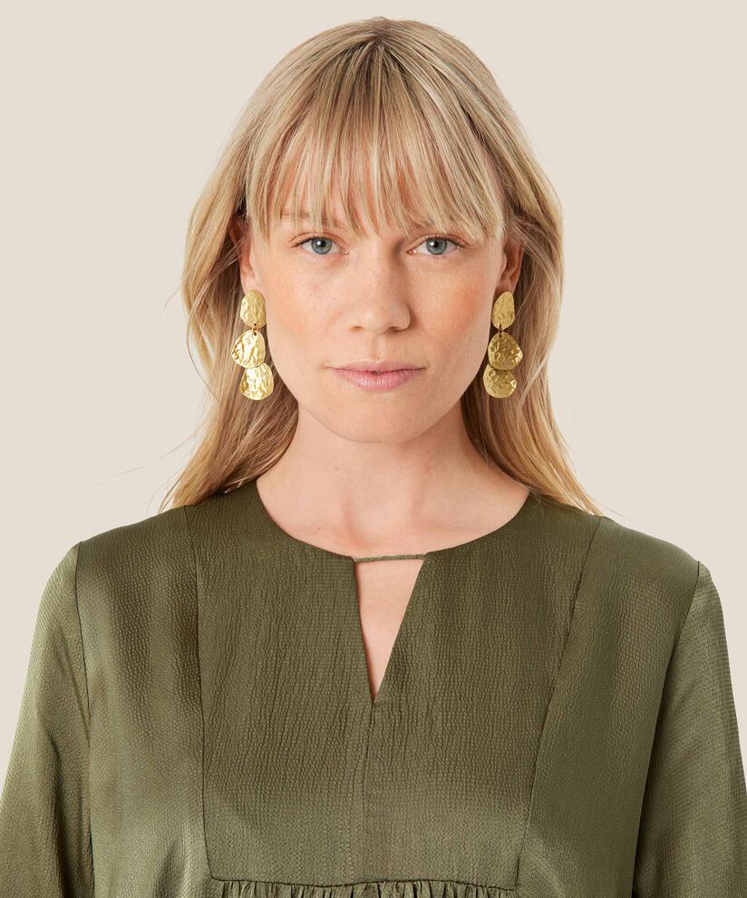 Reesel Earrings, Gold