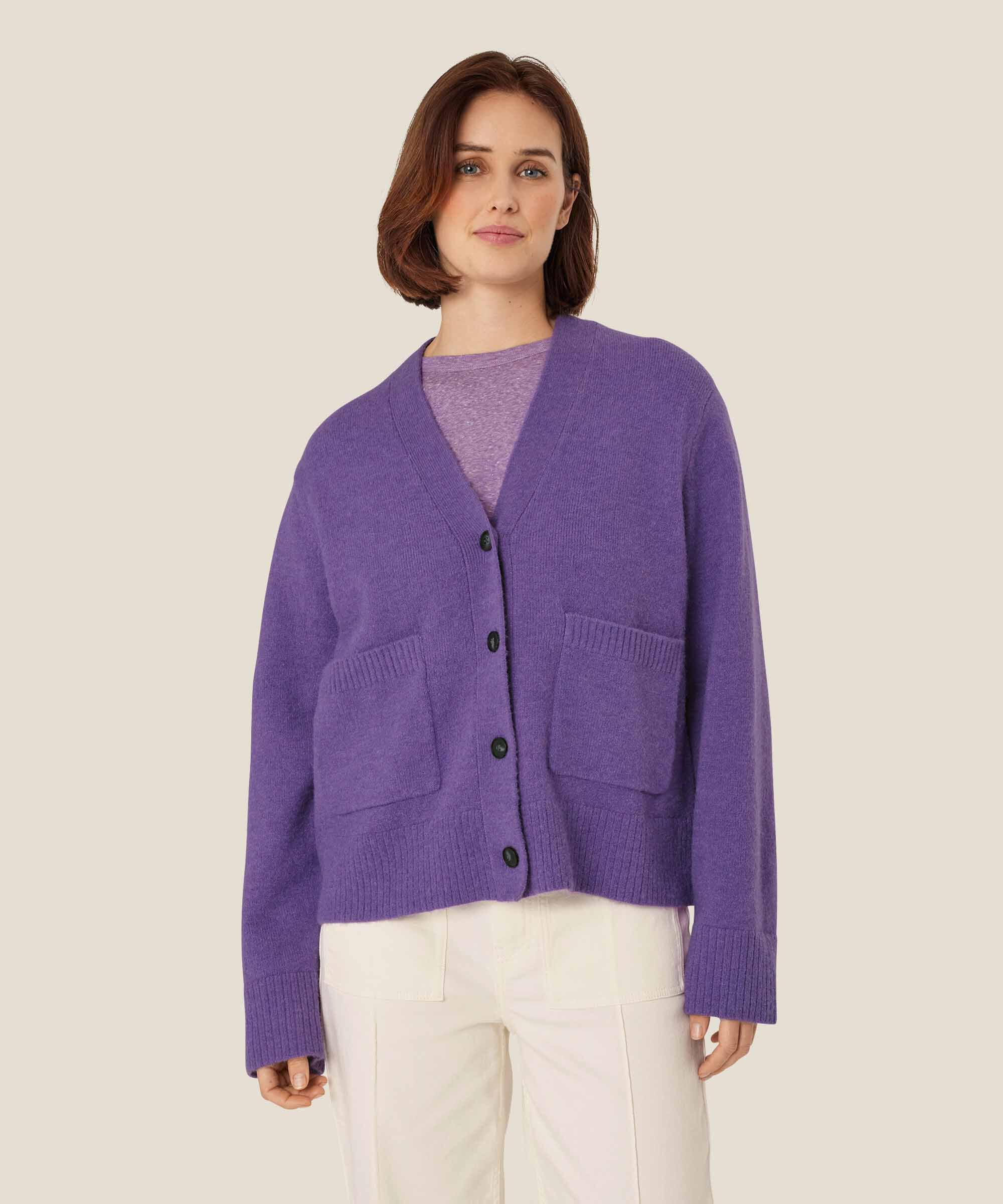 Lettie Cardigan, Meadow Violet