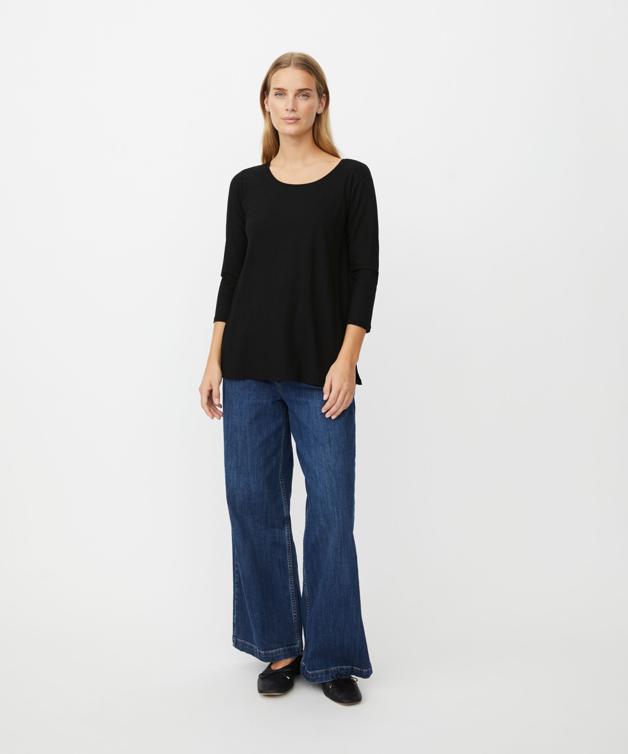 Cecille JERSEY Top, Black