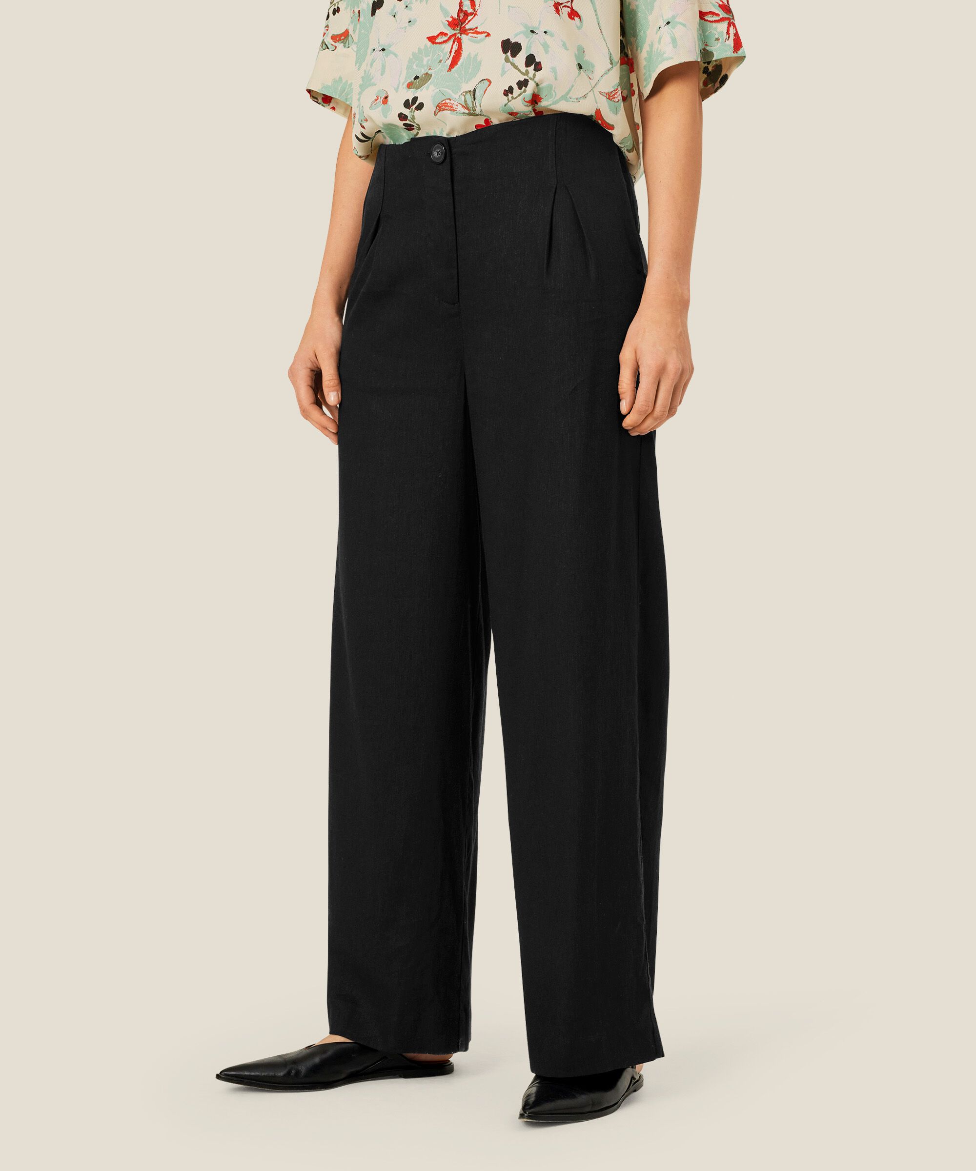 Parmone Trousers, Black