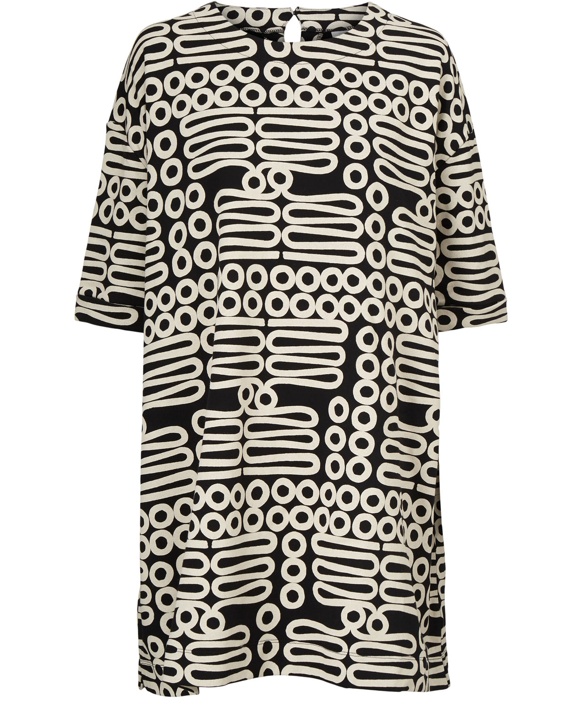 GASLA JERSEY TUNIC, Black