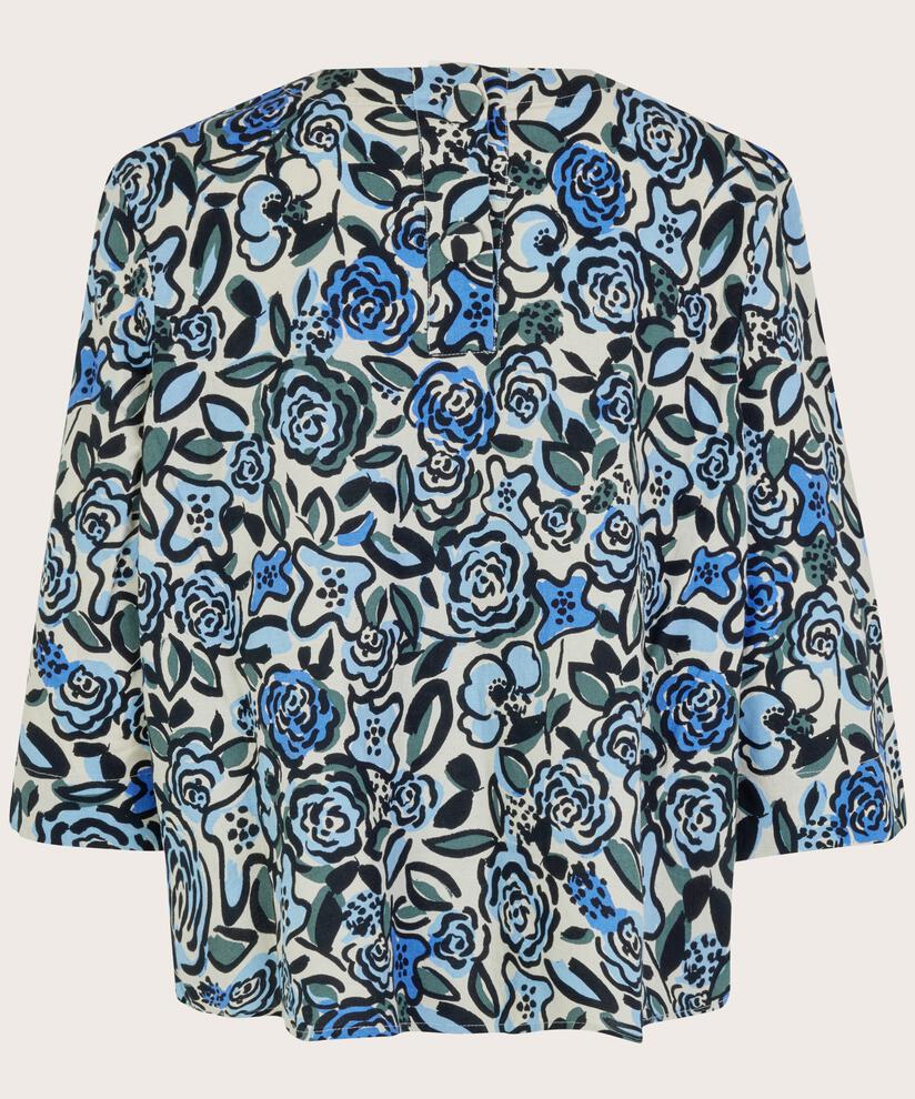 Dervla Blouse, Blue Bonnet