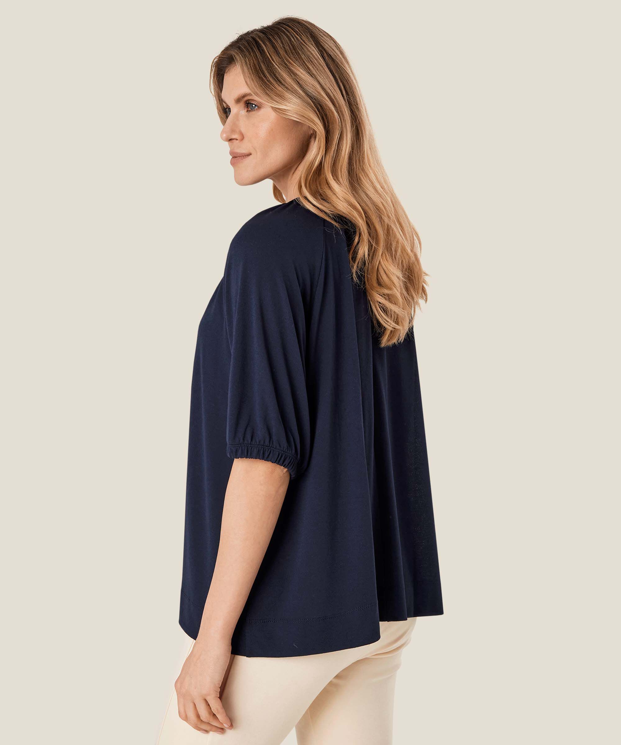 Basma JERSEY Top, Navy