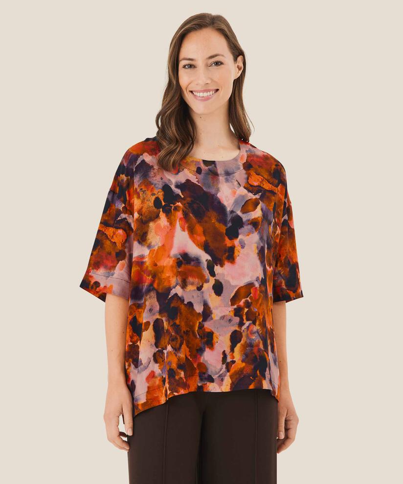 Degana Blouse, Spicy Orange