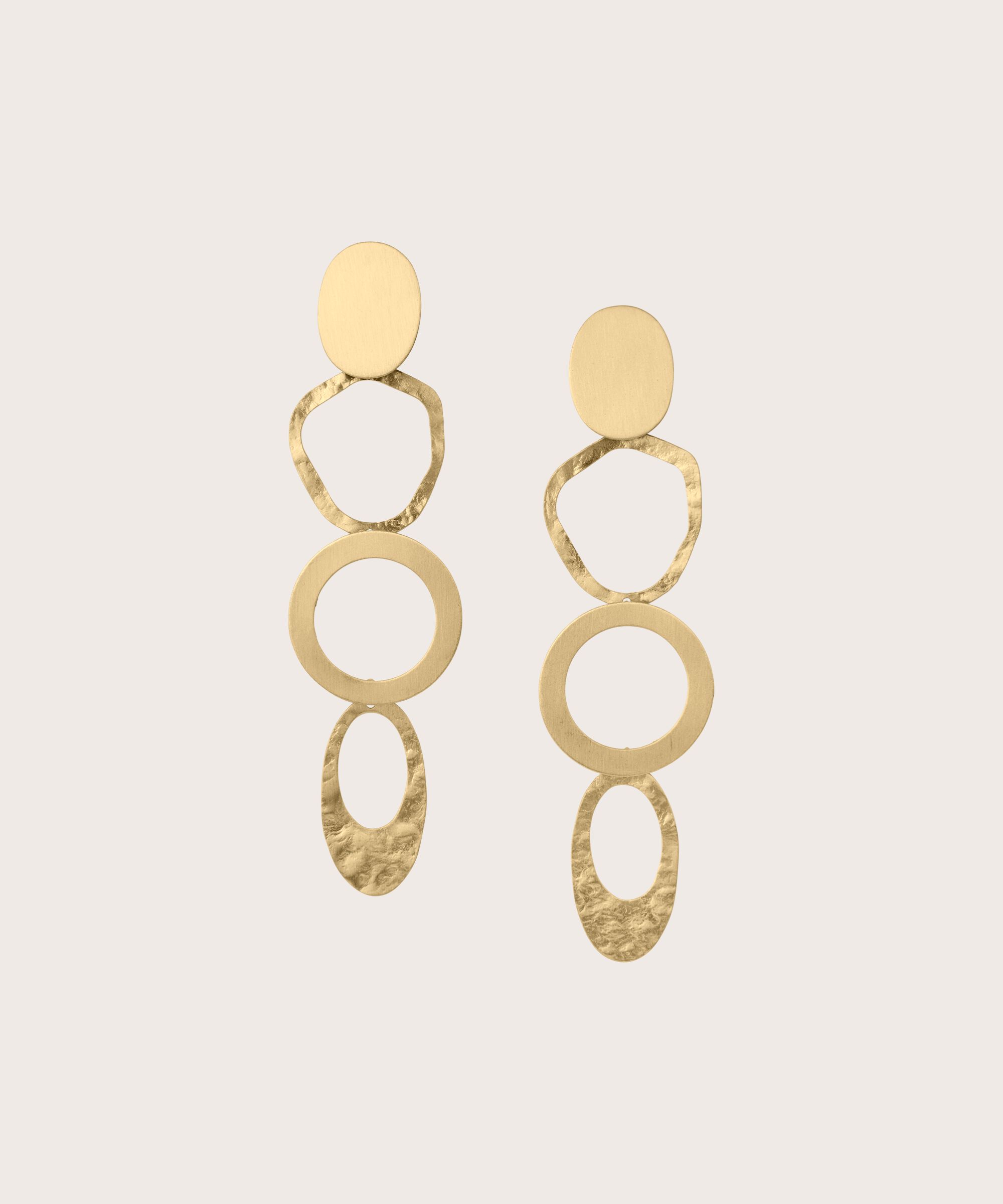 Rumani Earrings, Gold
