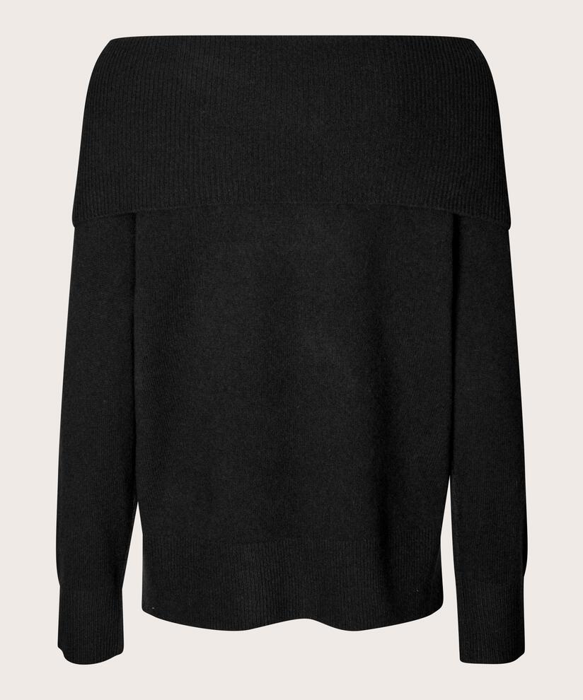 Floraia Woolen Jumper, Black