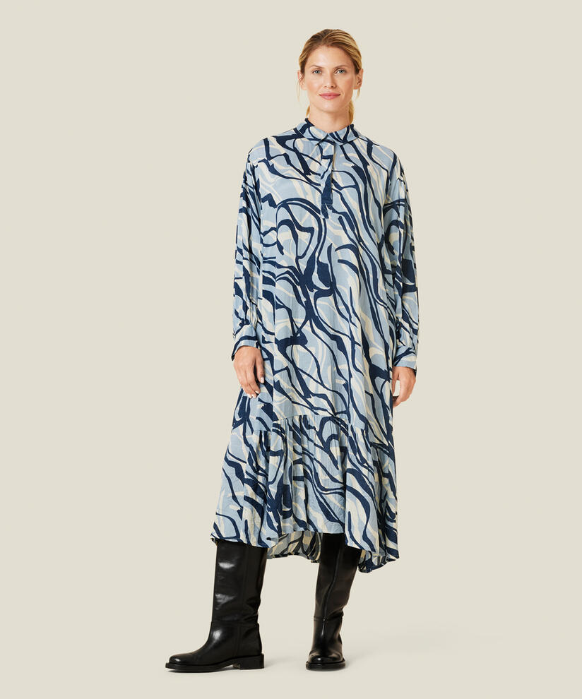 NARAI DRESS, Faded Denim