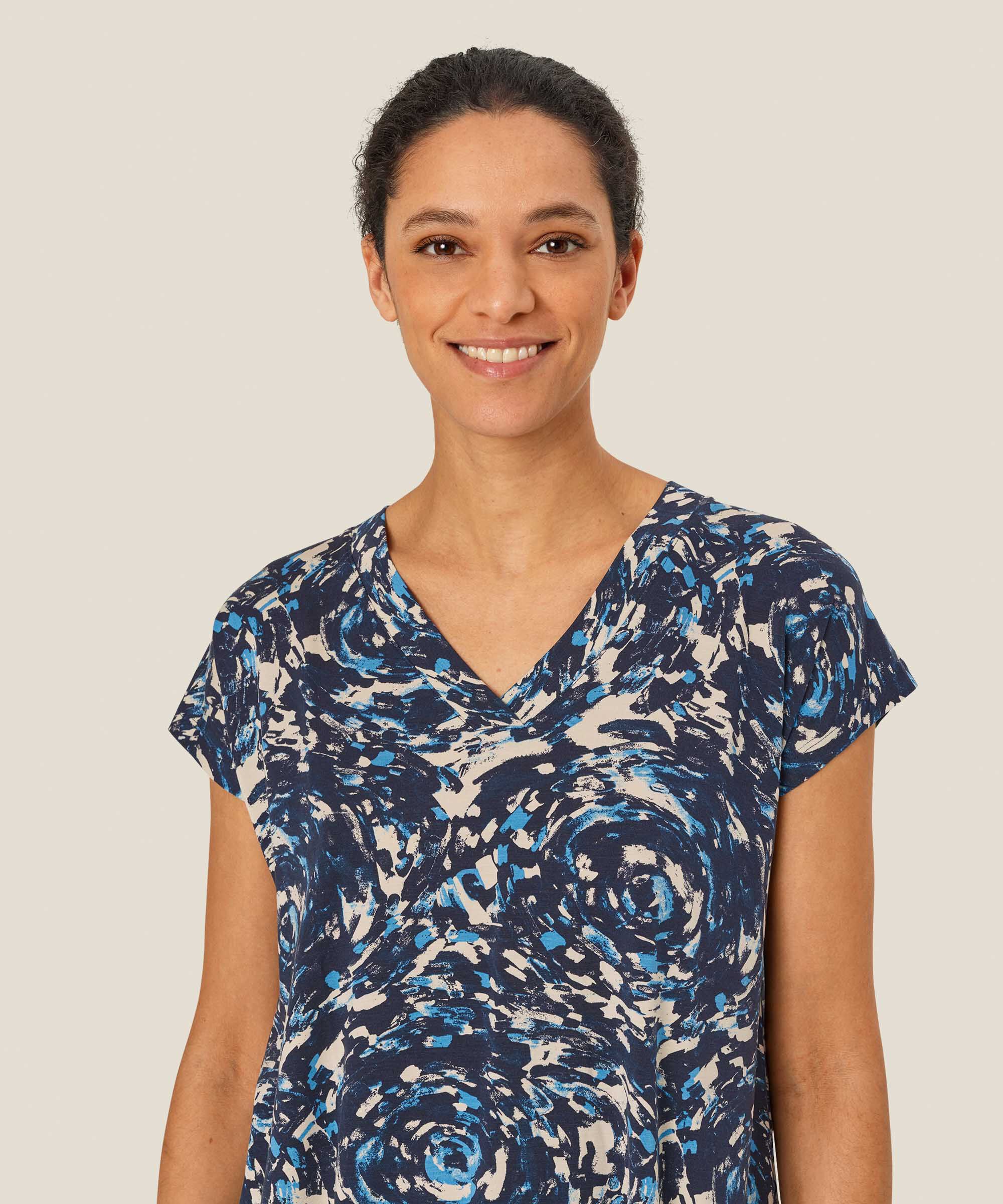 Efa JERSEY Top, Cendre Blue