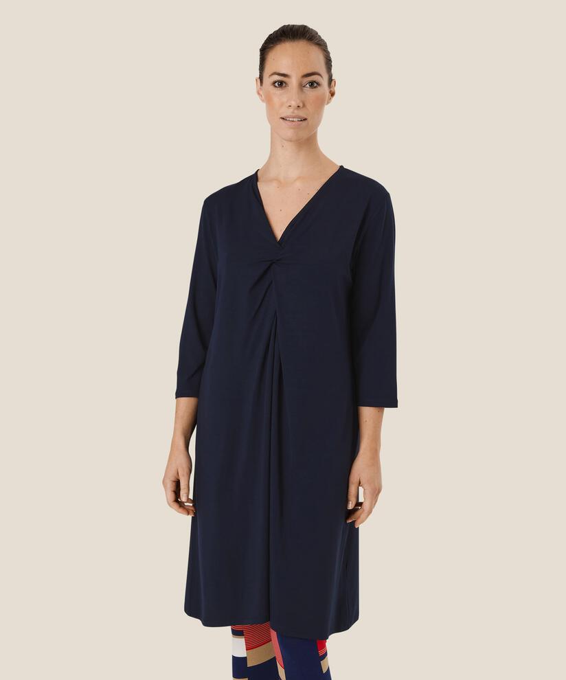 Nibi JERSEY Dress, Navy, hi-res