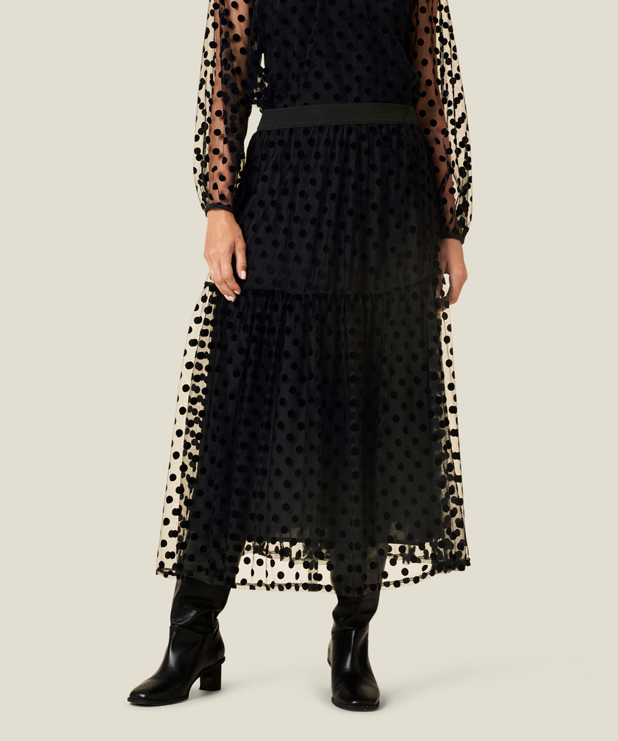 SIENNA SKIRT, Black