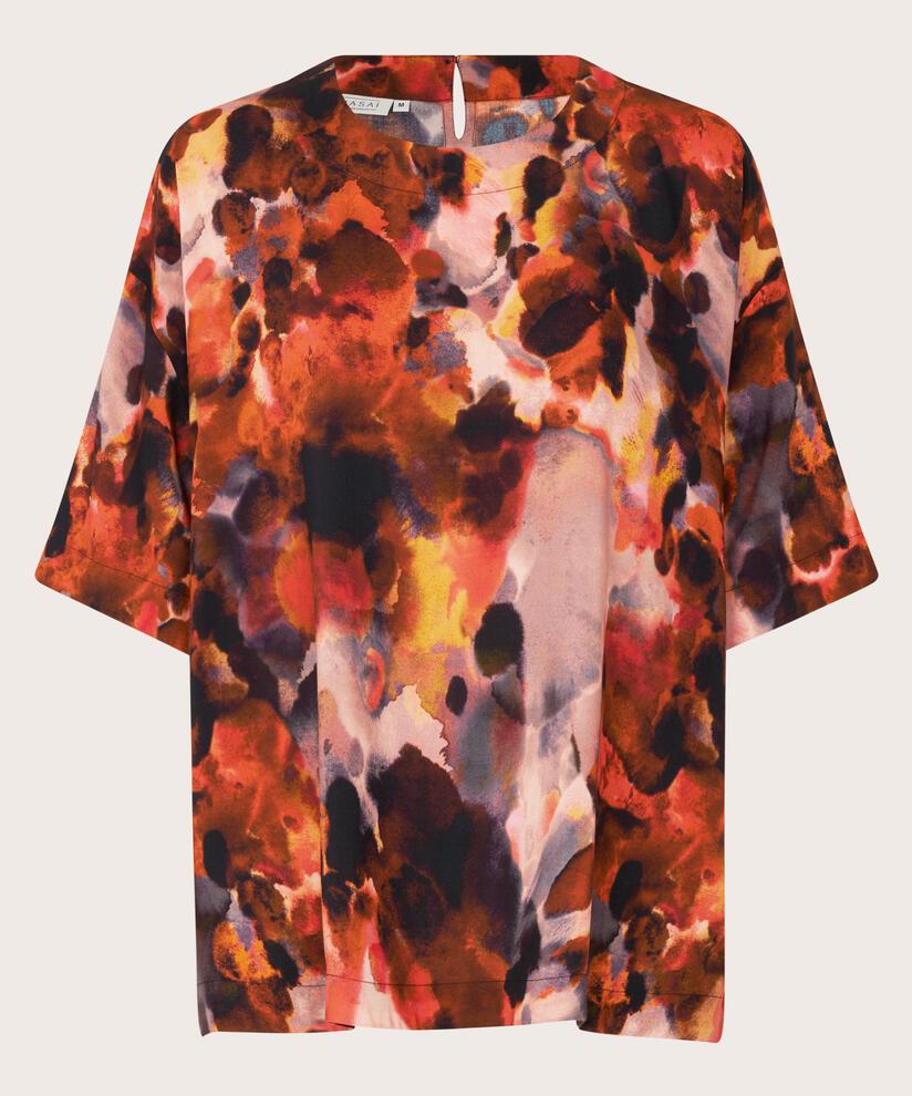 Degana Blouse, Spicy Orange