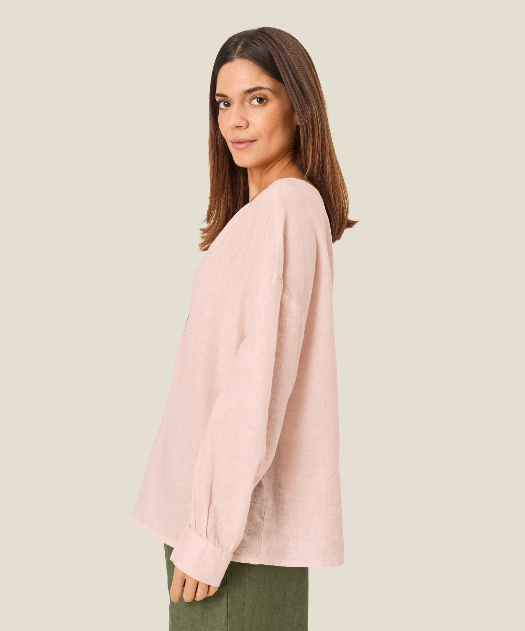 Dashina Blouse, Mauve Chalk