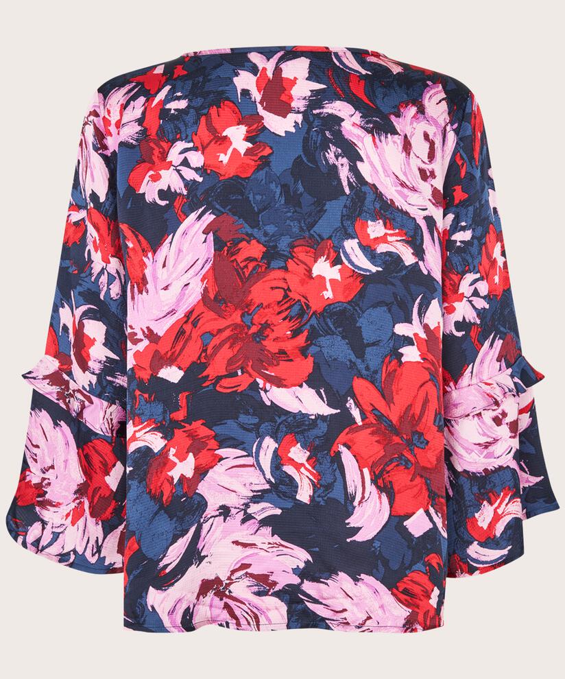 Bimelda Blouse, Scarlet Sage