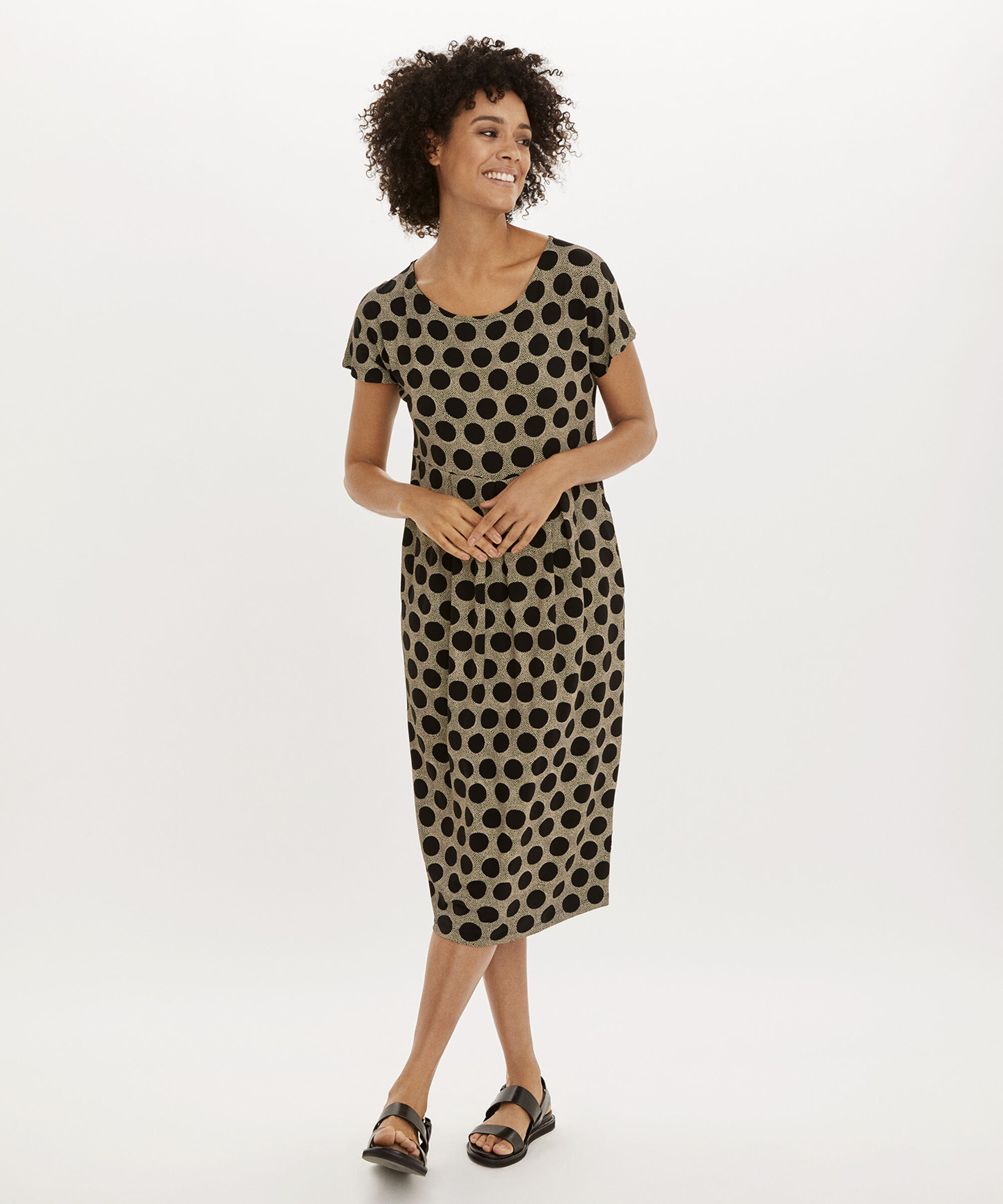 OLNIA DRESS, Black