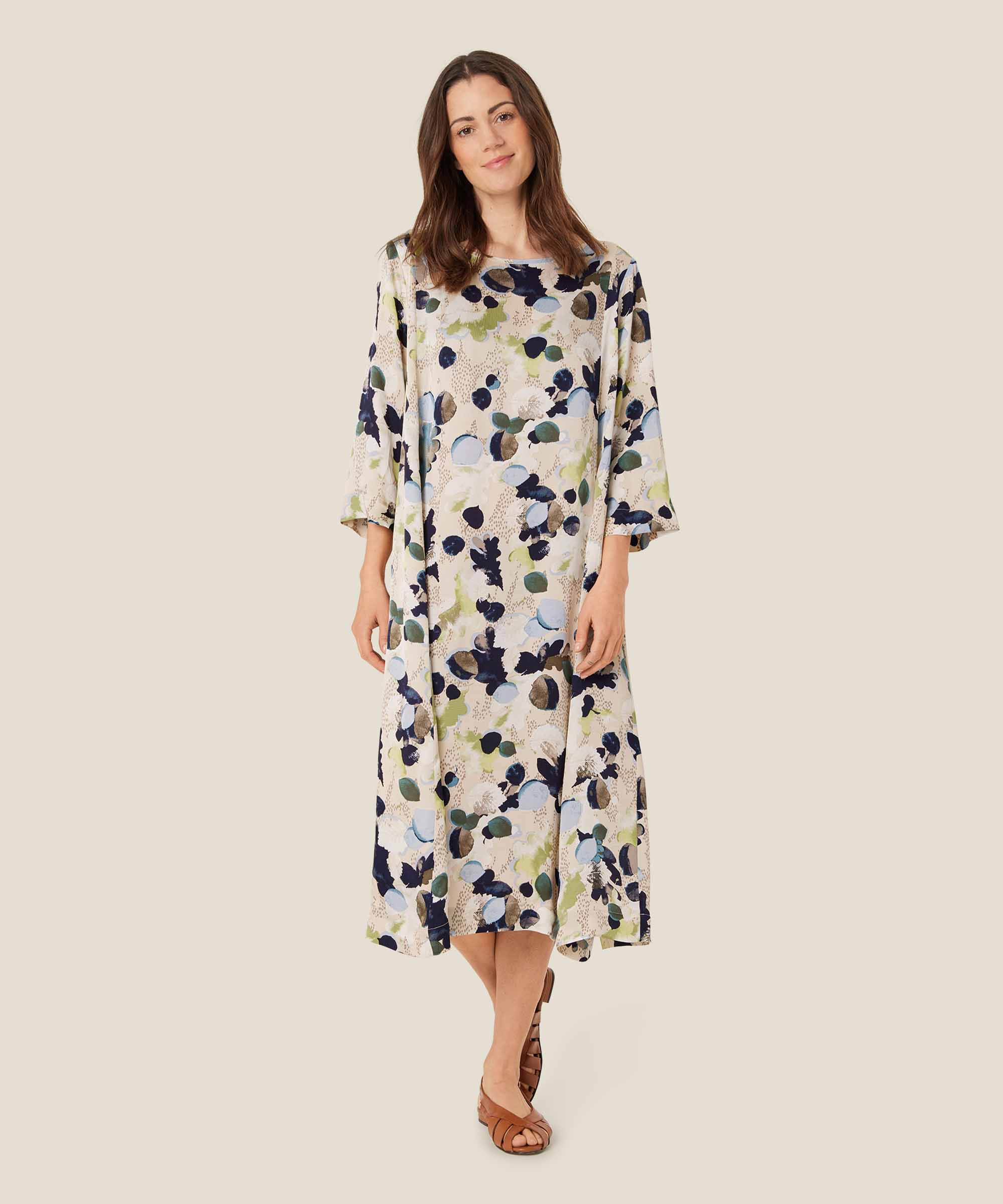 Nabia Dress, Fog