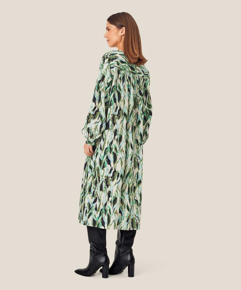 Noemma Dress, D. Lichen Green