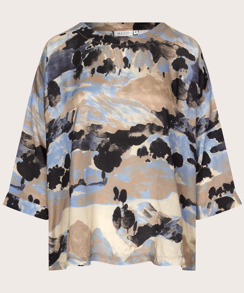 Becca Blouse, Steel Grey
