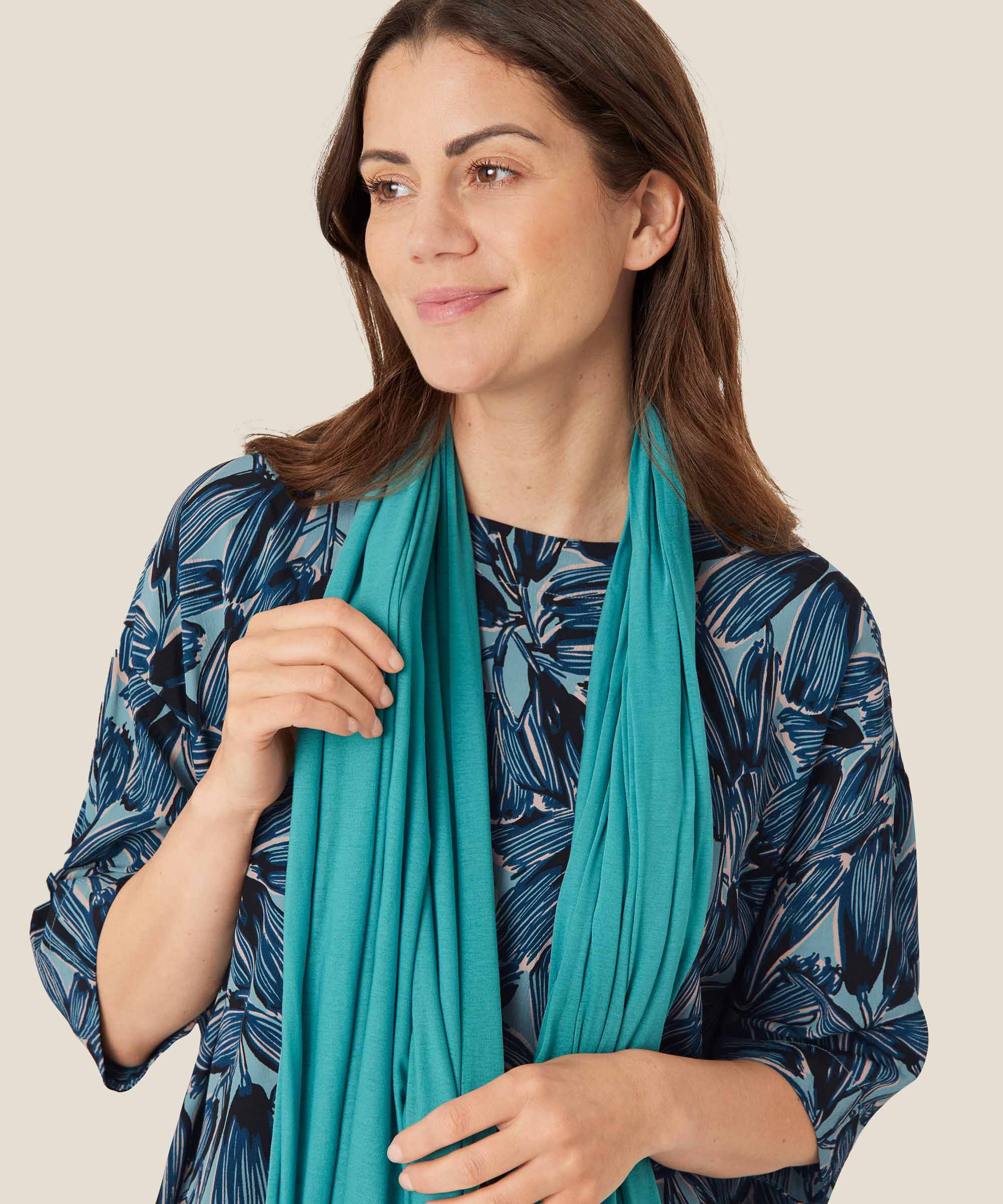 Amega JERSEY Scarf, Teal
