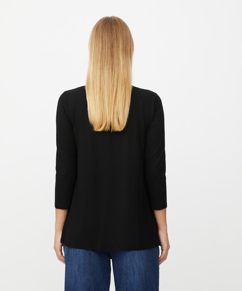 Cecille JERSEY Top, Black