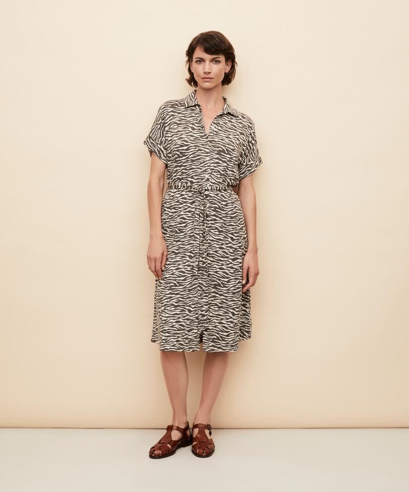 Nerithia JERSEY Shirt Dress, Raven