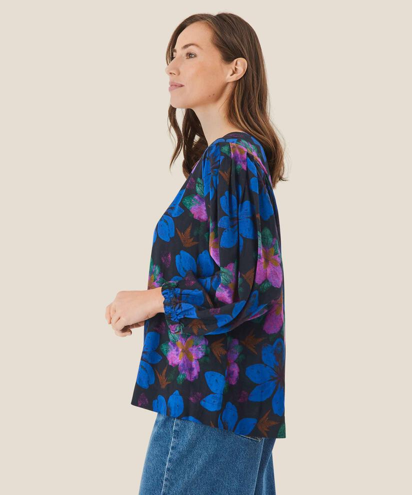 Brisa Blouse, Wild Aster