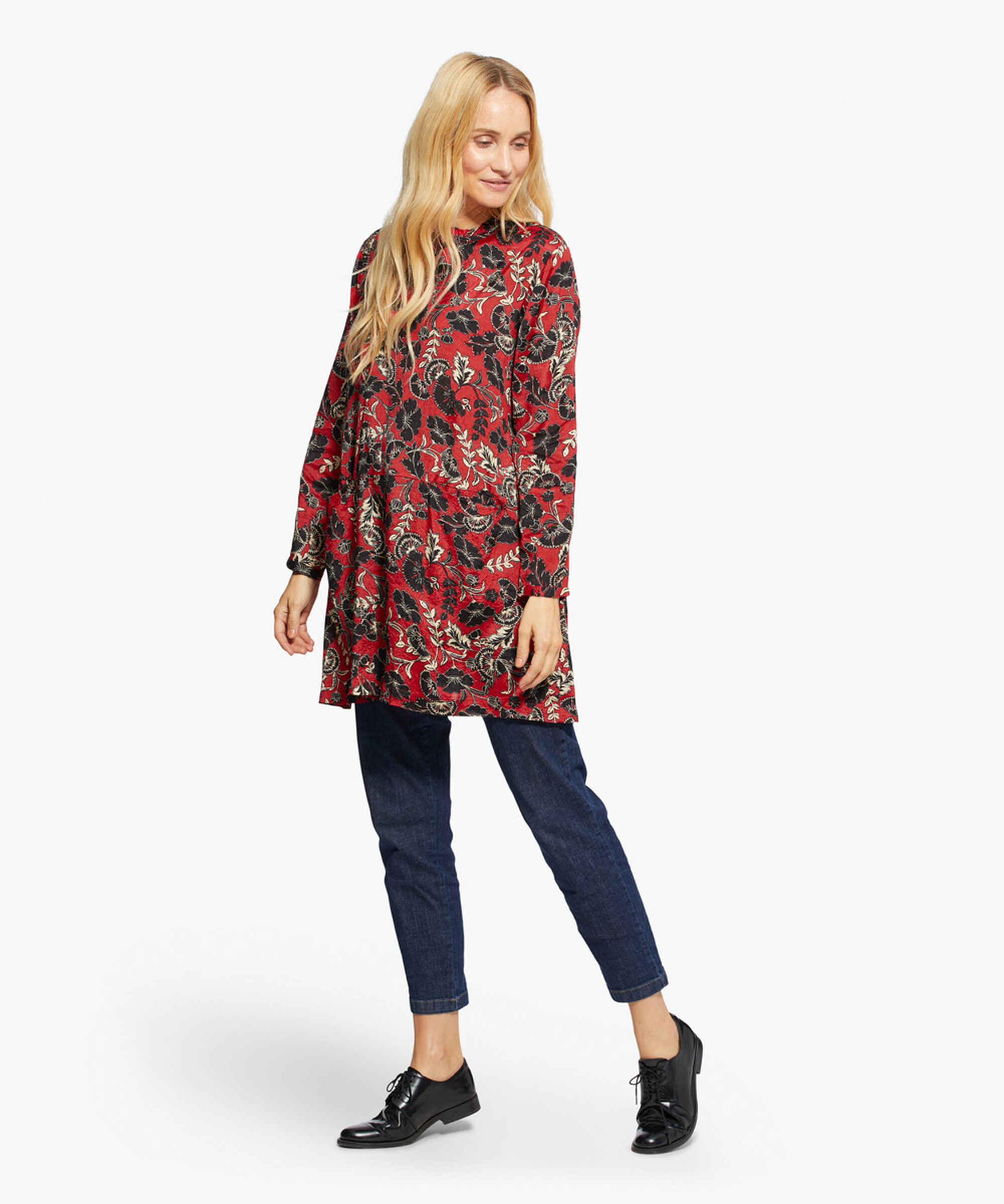 GOLDAS TUNIC, Scarlet Sage