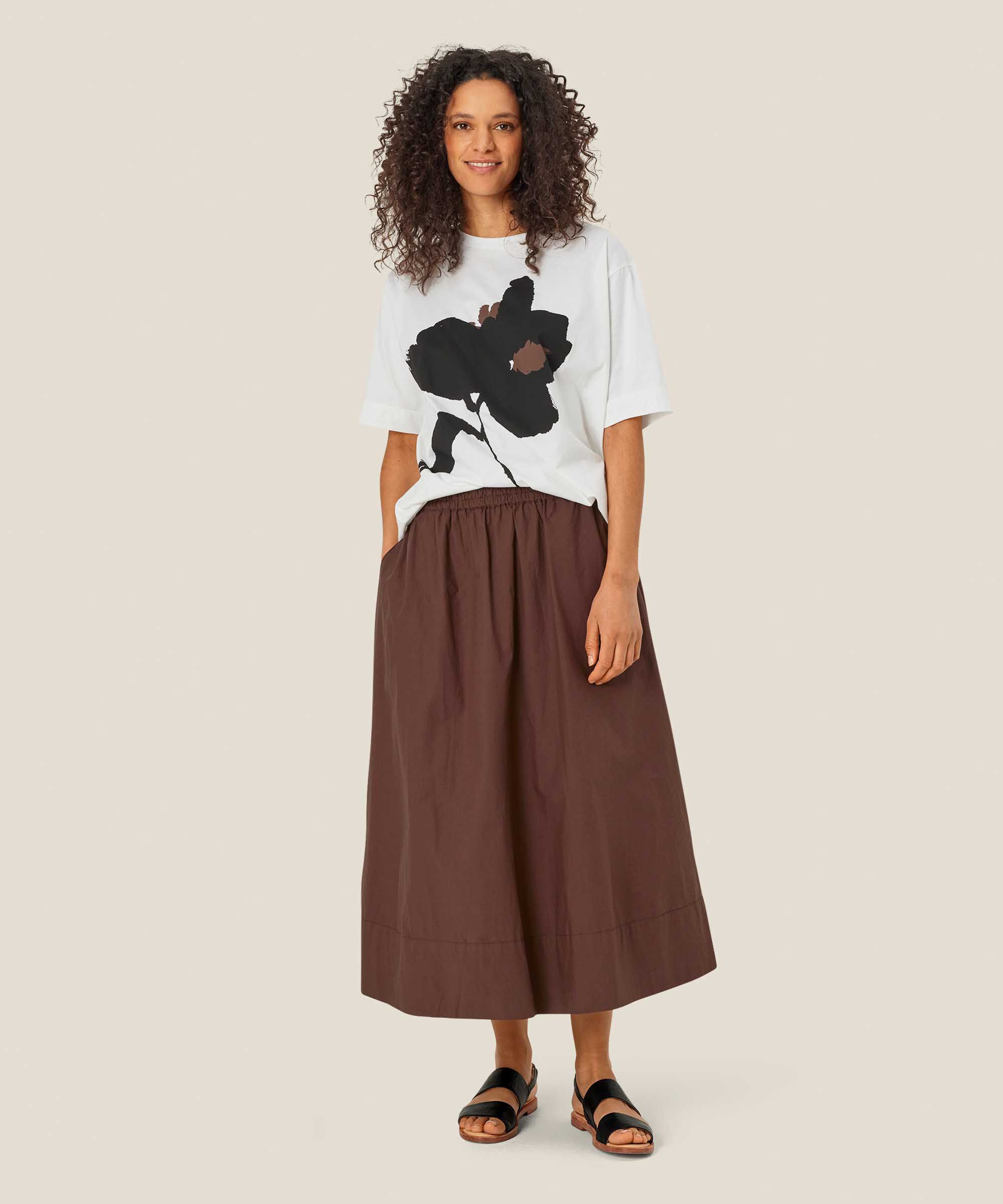 Sebana Skirt, Chestnut