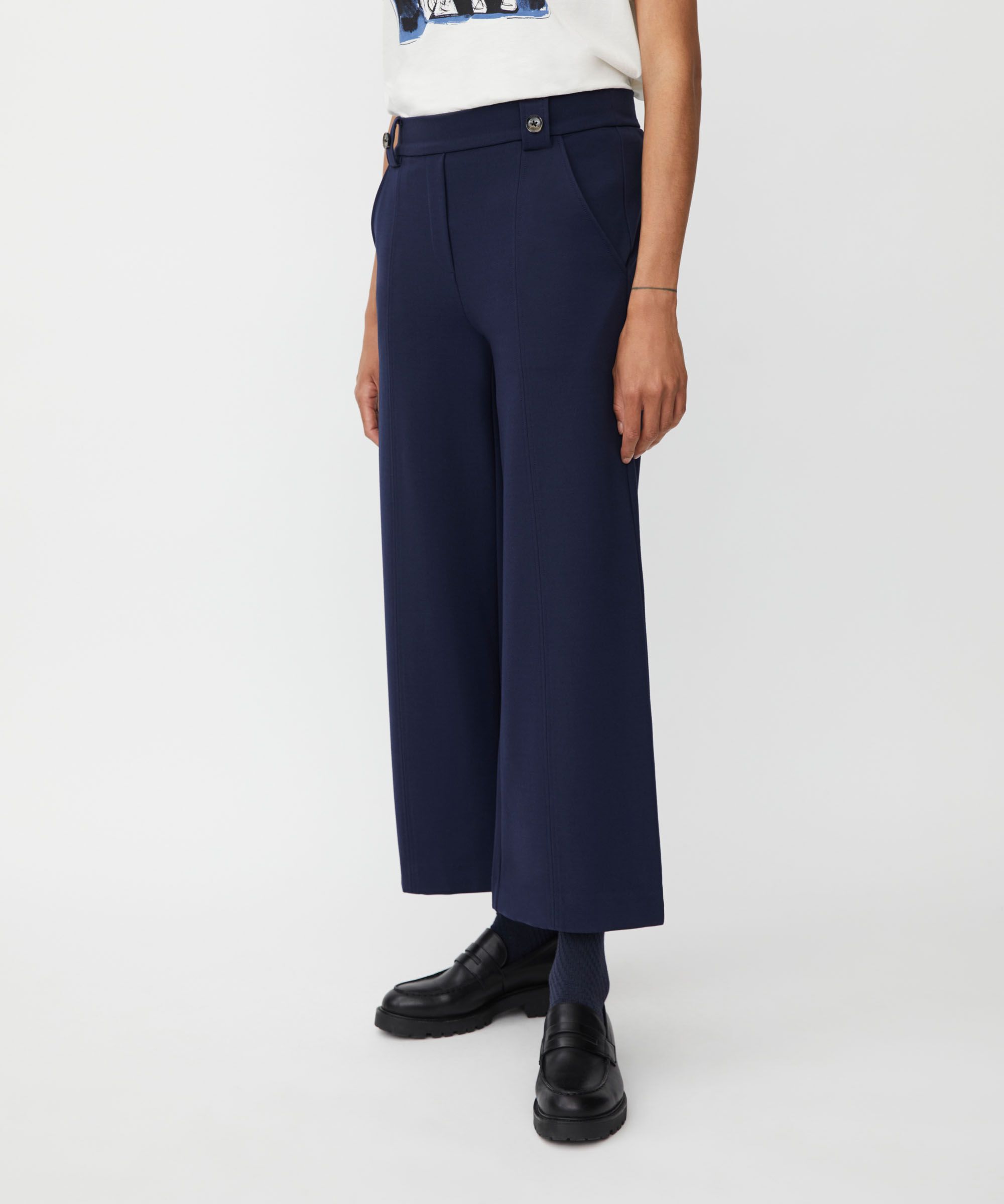 Paxora JERSEY Trousers, Navy Blazer