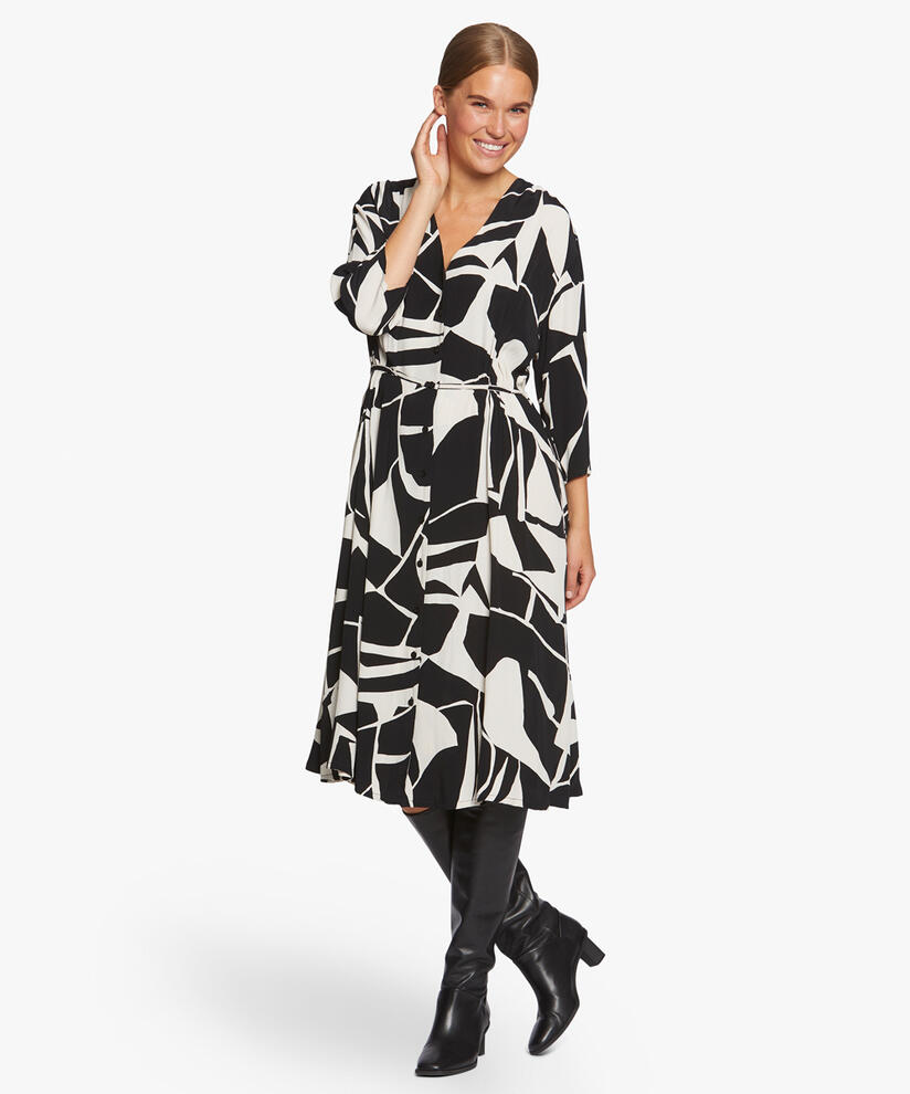 NINI SHIRT DRESS, Black