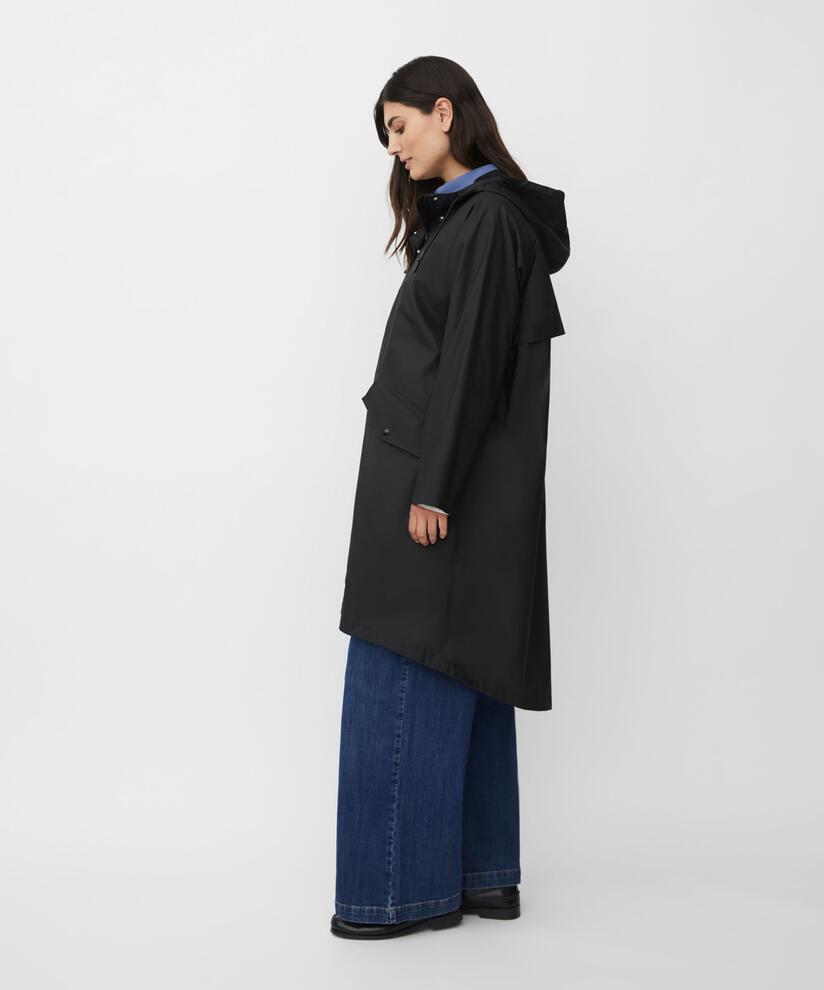 Theia Rain Coat, Black
