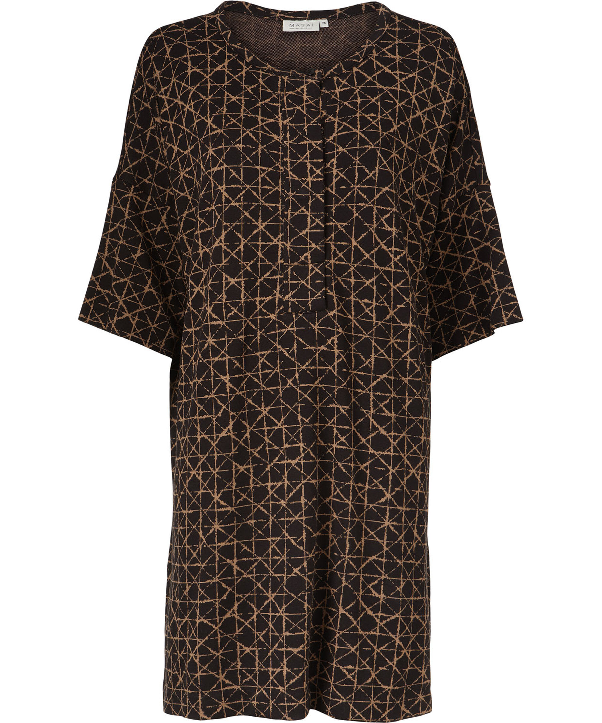 GRY JERSEY TUNIC, Tobacco Brown