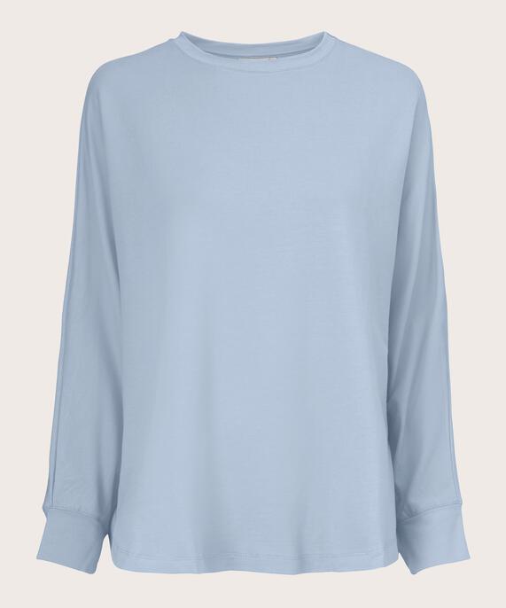 Dema Jersey Top, Blue Fog