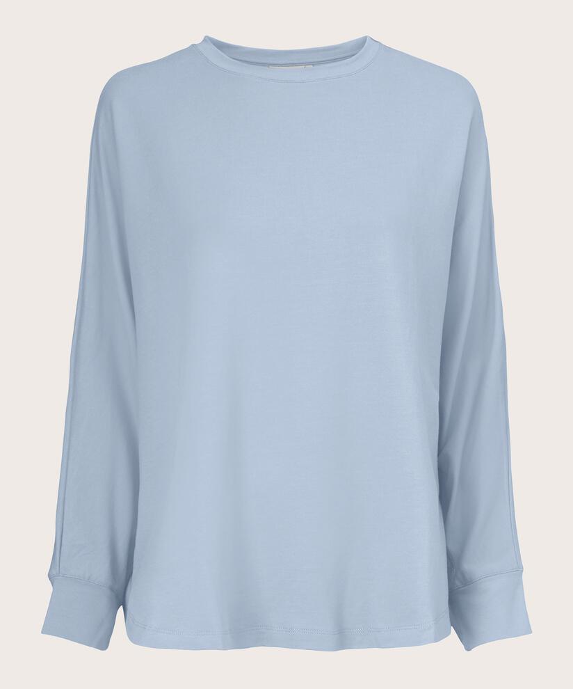 Dema Jersey Top, Blue Fog
