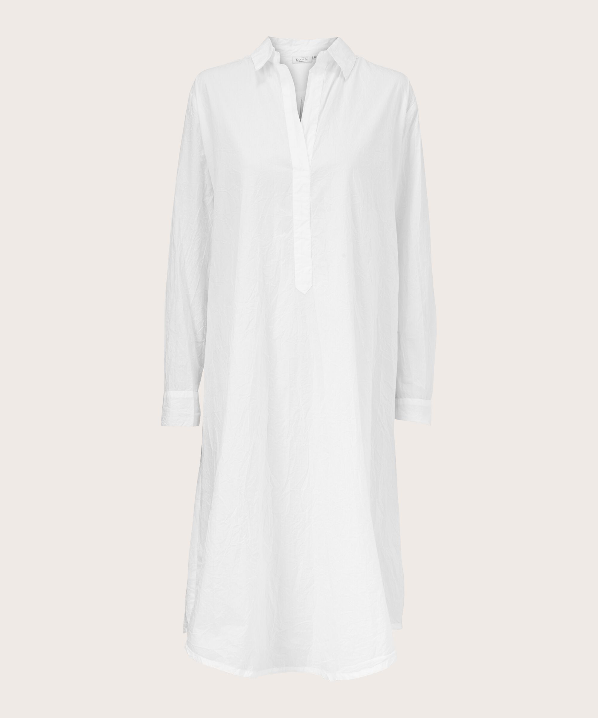 NEVA SHIRT DRESS, White
