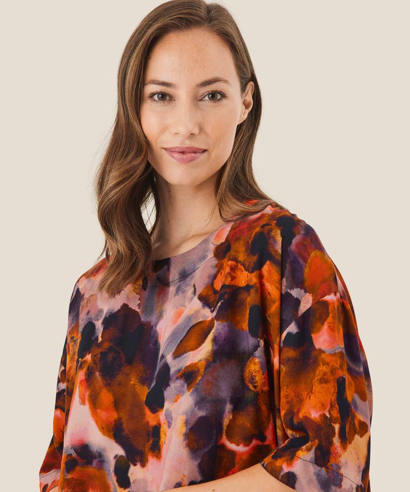 Degana Blouse, Spicy Orange