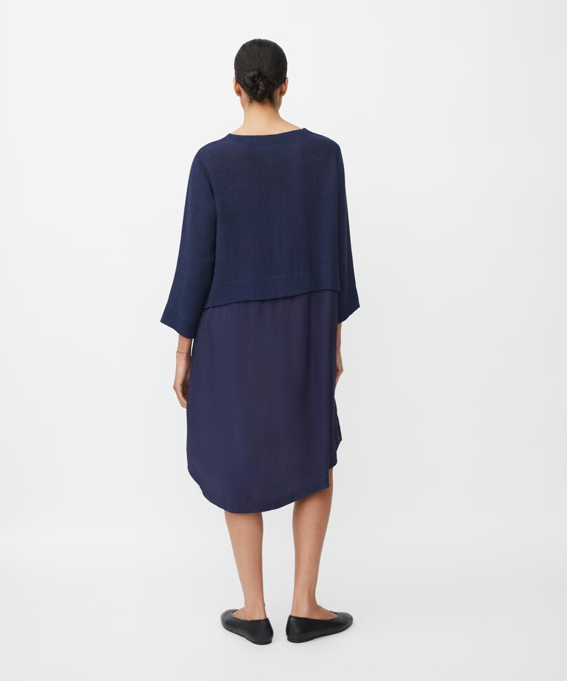Nonah Dress, Navy Blazer
