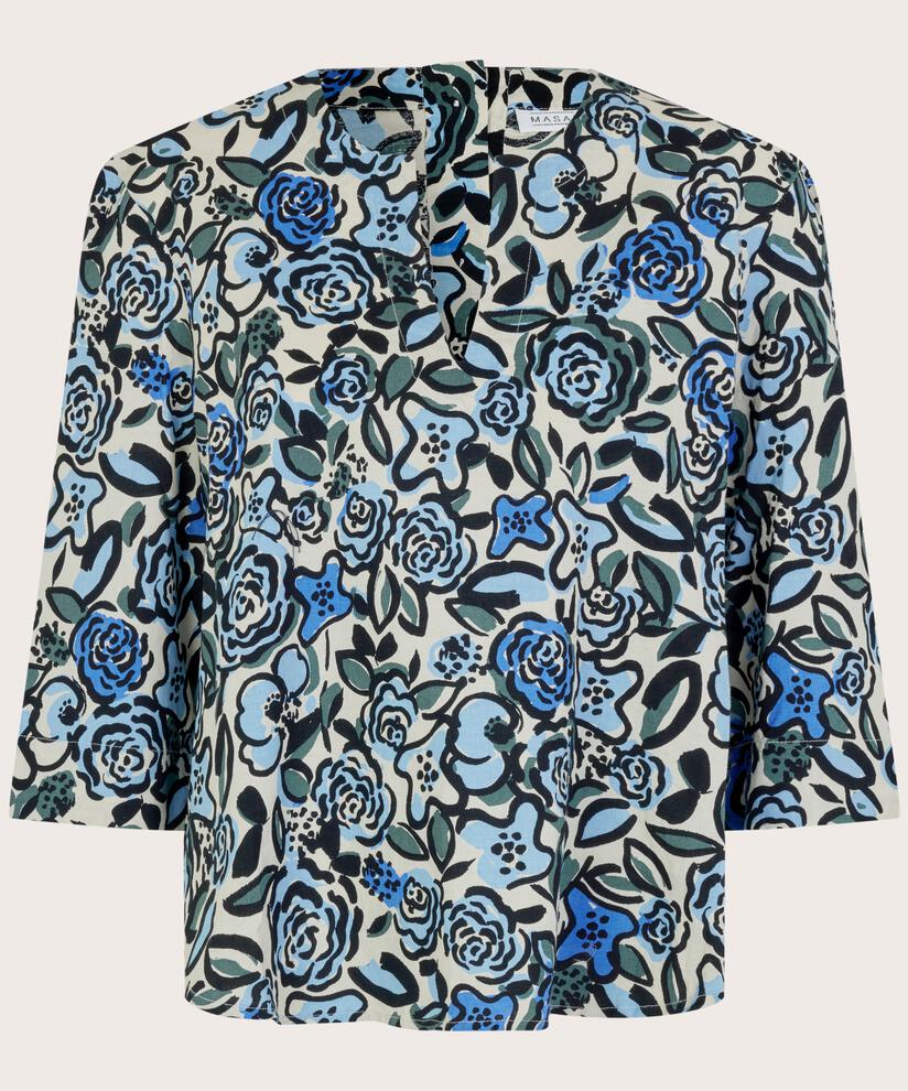 Dervla Blouse, Blue Bonnet