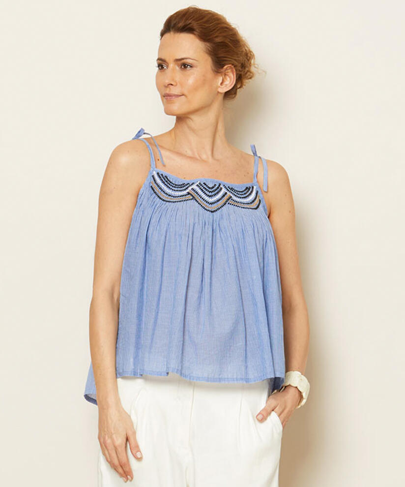 ETNA TOP, Brunnera Blue