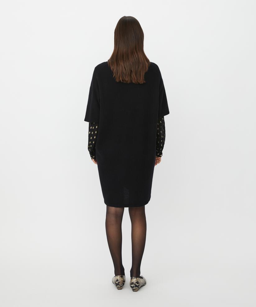 Nyrovia Woolen Dress, Black
