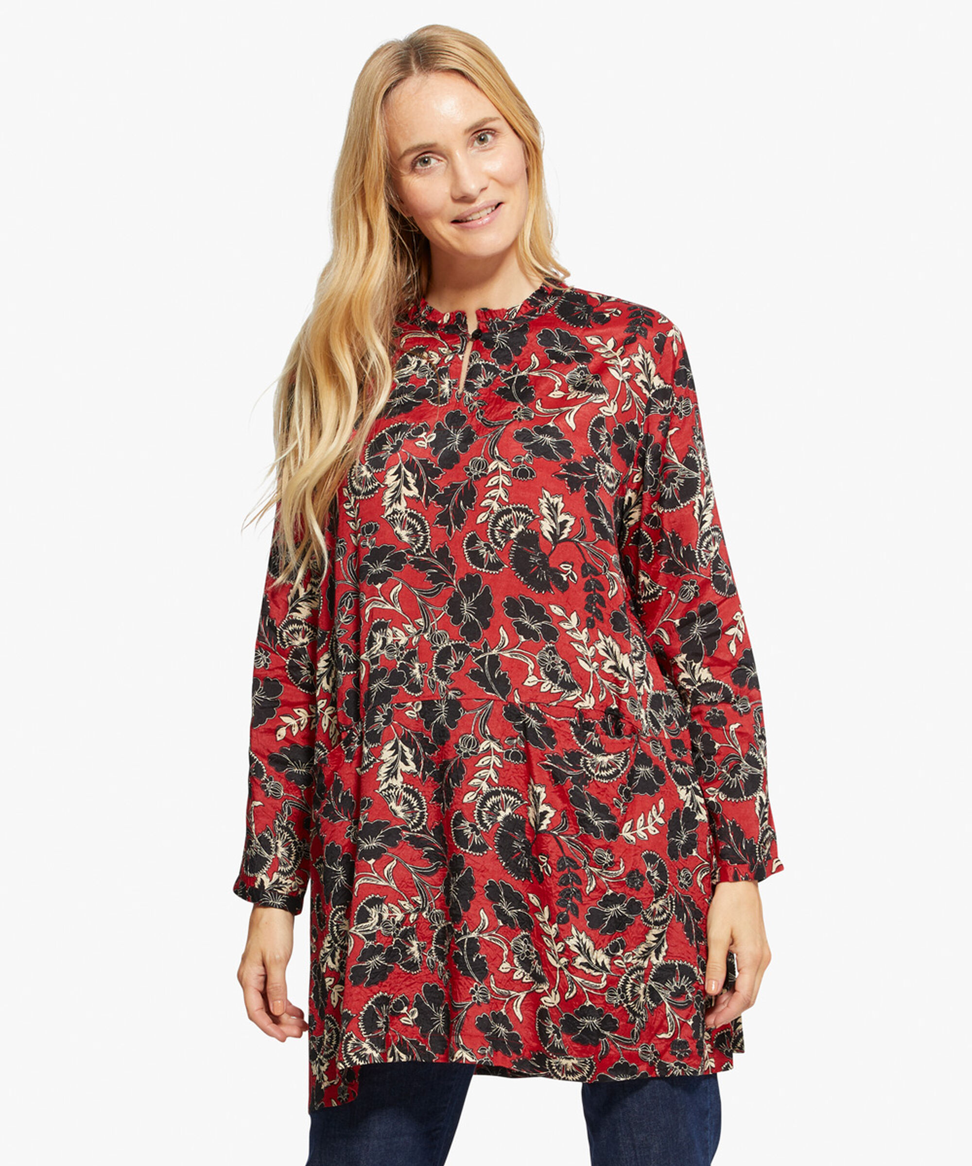 GOLDAS TUNIC, Scarlet Sage