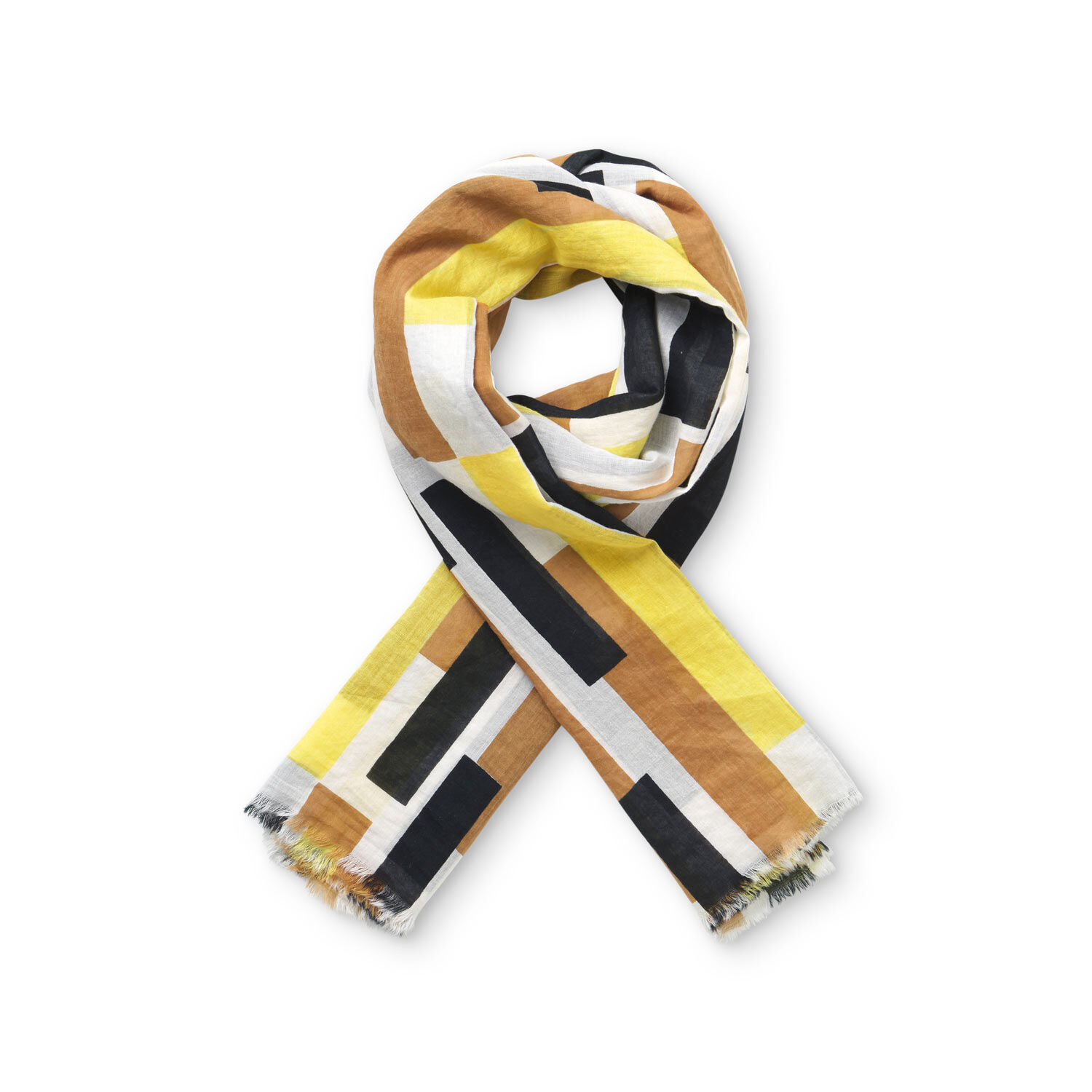 AGNES SCARF, Cream gold