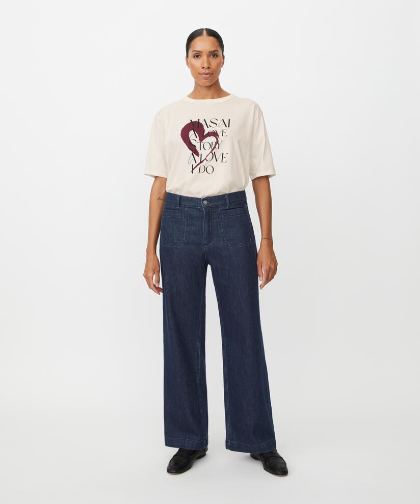 Partenope Denim Trousers, Dark Denim