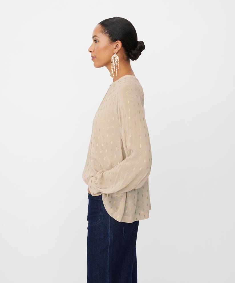Dornessa Blouse, Oxford Tan
