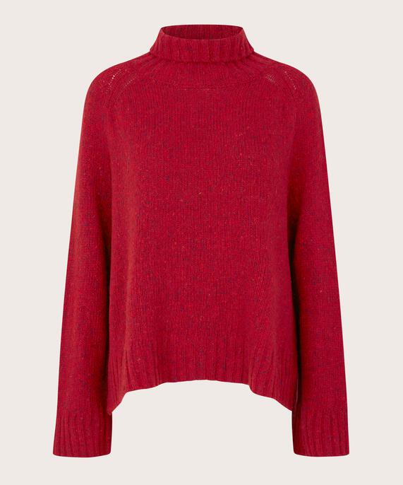 Fenoria Pullover, Red Dahlia