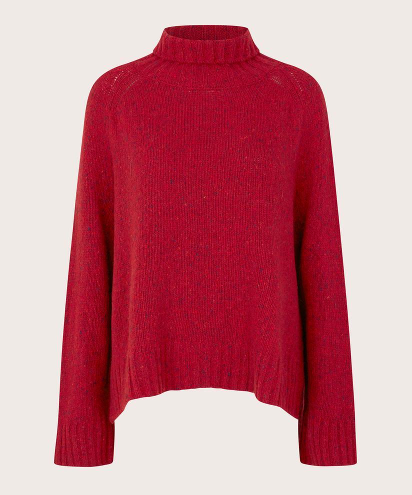 Fenoria Pullover, Red Dahlia