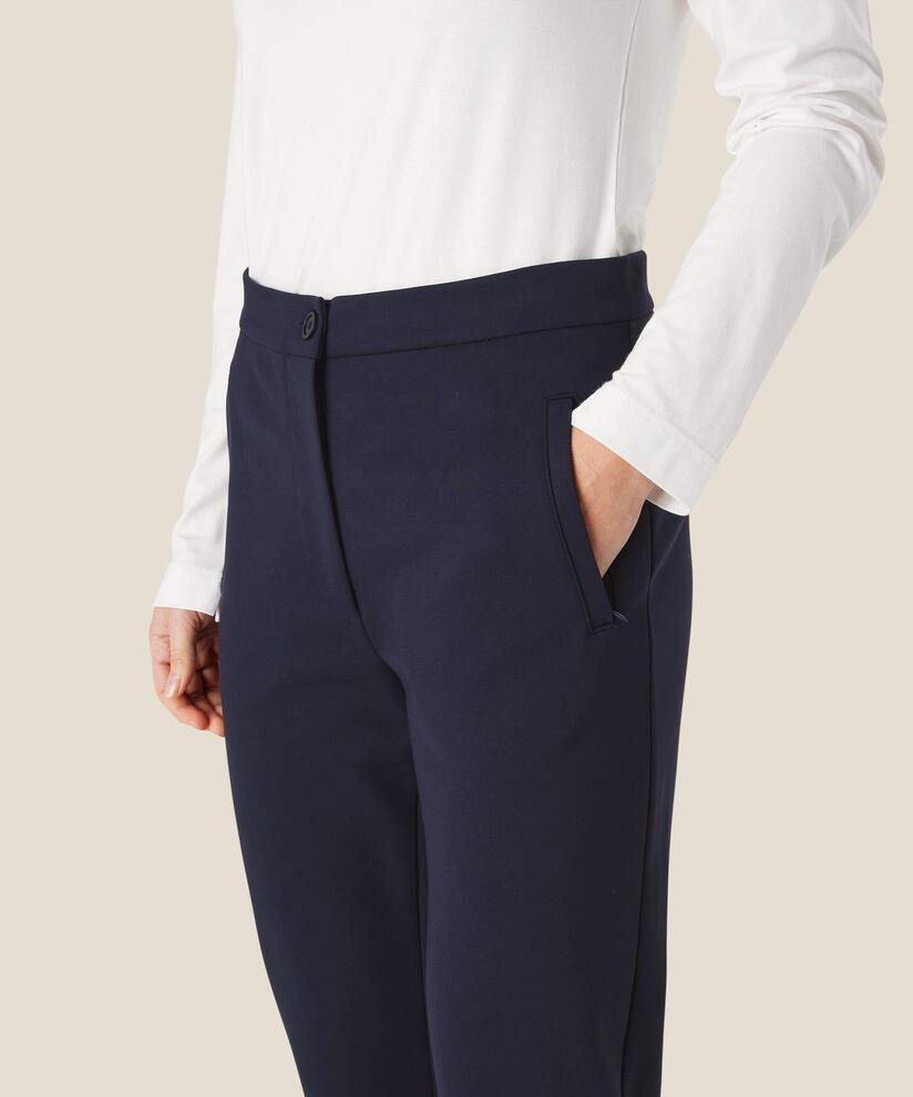 Pamala JERSEY Trousers, Navy, hi-res